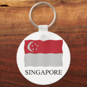Porte-clés Drapeau de Singapour (Recto)