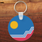 Porte-clés Drapeau de Sioux Falls, Dakota du Sud (Recto)