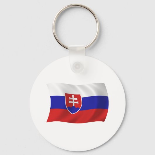 Porte-clés Drapeau de Slovaquie (Recto)