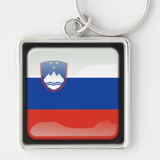 Porte-clés Drapeau de Slovénie (Devant)