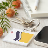 Porte-clés Drapeau de South Bend, Indiana (Devant Droit)