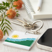 Porte-clés Drapeau de Spokane, Washington (Devant Droit)