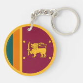 Porte-clés Drapeau de Sri Lanka (Dos)