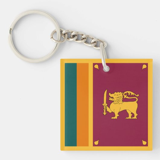Porte-clés Drapeau de Sri Lanka (Devant)