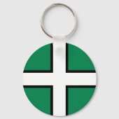 Porte-clés Drapeau de St Petroc / Drapeau du Porte - clé Devo (Verso)