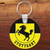 Porte-clés Drapeau de Stuttgart (Allemagne) (Recto)