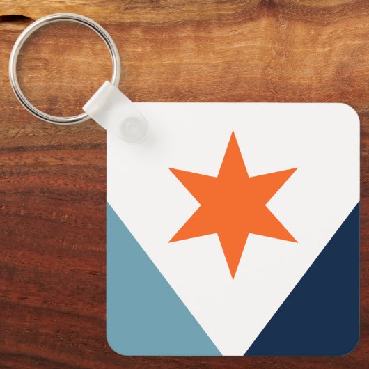 Porte-clés Drapeau de Syracuse, New York (Recto)