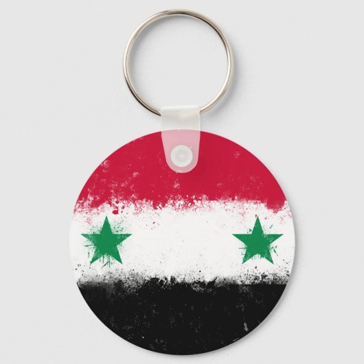 Porte-clés Drapeau de Syrie (Recto)