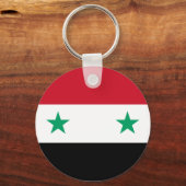 Porte-clés Drapeau de Syrie (Recto)