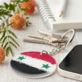 Porte-clés Drapeau de Syrie (Devant Droit)