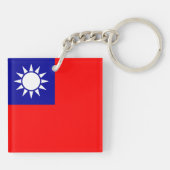 Porte-clés Drapeau de Taïwan (Dos)