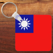 Porte-clés Drapeau de Taïwan (Recto)