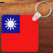 Porte-clés Drapeau de Taïwan (Verso)
