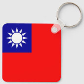 Porte-clés Drapeau de Taïwan (Dos)
