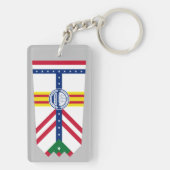 Porte-clés Drapeau de Tampa, Floride (Dos)