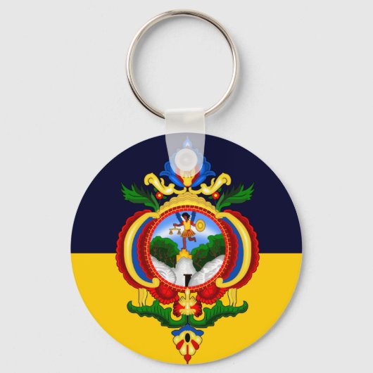 Porte-clés Drapeau de Tegucigalpa, le Honduras (Recto)