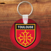 Porte-clés Drapeau de Toulouse (Recto)