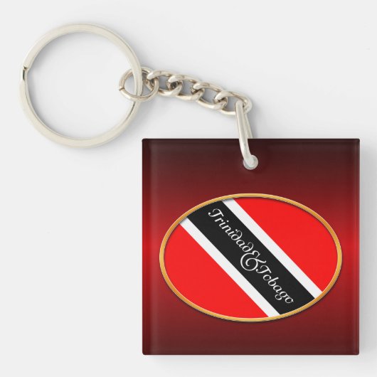 Porte-clés Drapeau de Trinité-et-Tobago (Devant)