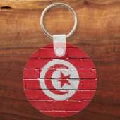 Porte-clés Drapeau de Tunisie (Recto)