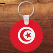 Porte-clés Drapeau de Tunisie (Verso)