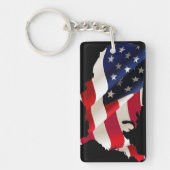 Porte-clés Drapeau de vague des Etats-Unis (Devant)