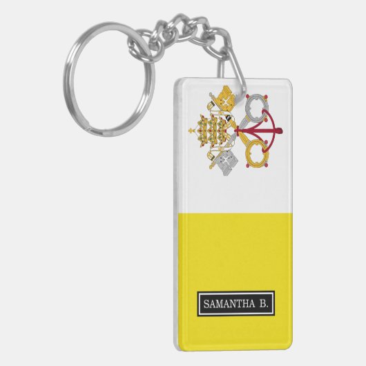 Porte-clés Drapeau de Ville du Vatican (Devant gauche)