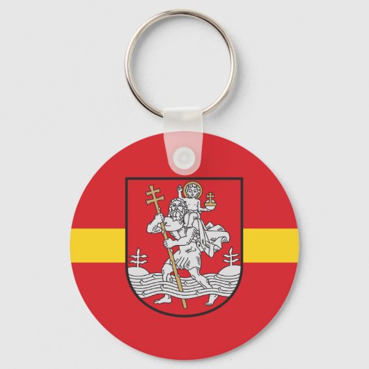 Porte-clés Drapeau de Vilnius, Lituanie Porte - clé (Recto)