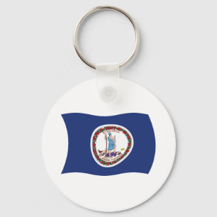 Porte-clés Drapeau de Virginie