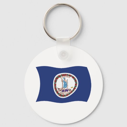 Porte-clés Drapeau de Virginie (Recto)