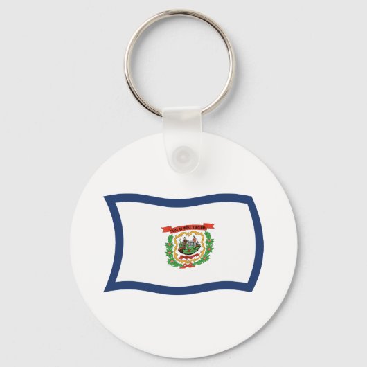 Porte-clés Drapeau de Virginie-Occidentale (Recto)
