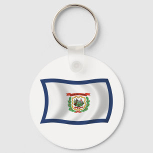 Porte-clés Drapeau de Virginie-Occidentale