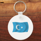 Porte-clés Drapeau de Xinjiang Uigur (Recto)