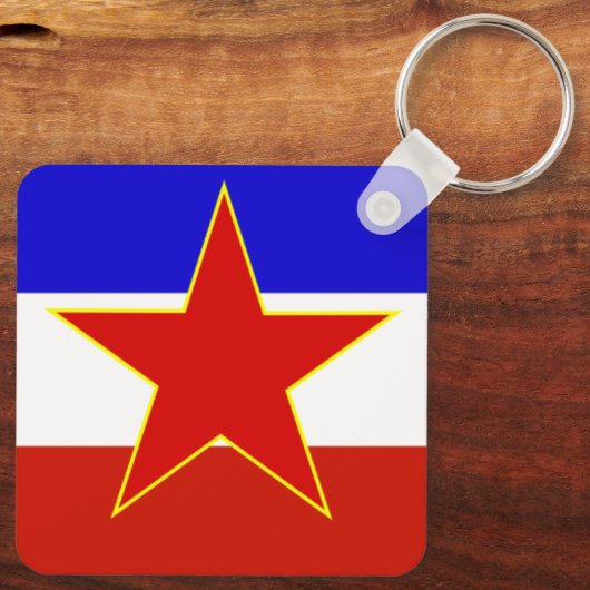 Porte-clés Drapeau de Yougoslavie (Verso)