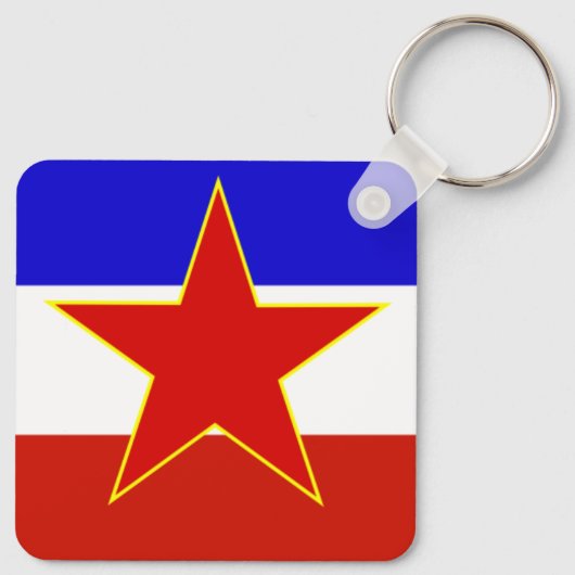 Porte-clés Drapeau de Yougoslavie (Dos)