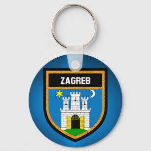 Porte-clés Drapeau de Zagreb