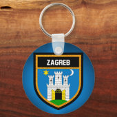 Porte-clés Drapeau de Zagreb (Recto)