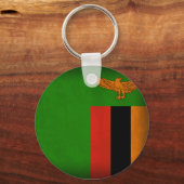 Porte-clés Drapeau de Zambie Porte - clé en détresse (Recto)