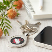 Porte-clés Drapeau déchiré d'Autriche (Côté )