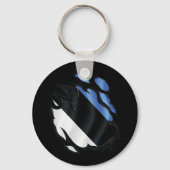 Porte-clés Drapeau déchiré d'Estonie (Verso)