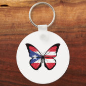 Porte-clés Drapeau déchiré Porto Rico (Recto)