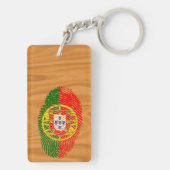 Porte-clés Drapeau d'empreinte digitale de contact de (Dos)