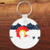 Porte-clés Drapeau Denver Colorado (Recto)