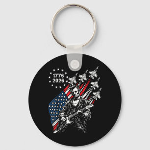 Porte-clés Drapeau des avions de combat 250 ans Abe Lincoln j