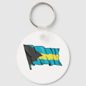 Porte-clés Drapeau Des Bahamas (Recto)