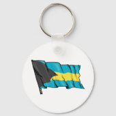 Porte-clés Drapeau Des Bahamas (Verso)