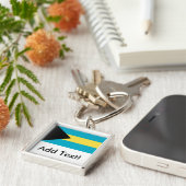 Porte-clés Drapeau des Bahamas (Côté)