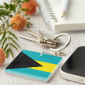 Porte-clés Drapeau des Bahamas (Devant Droit)