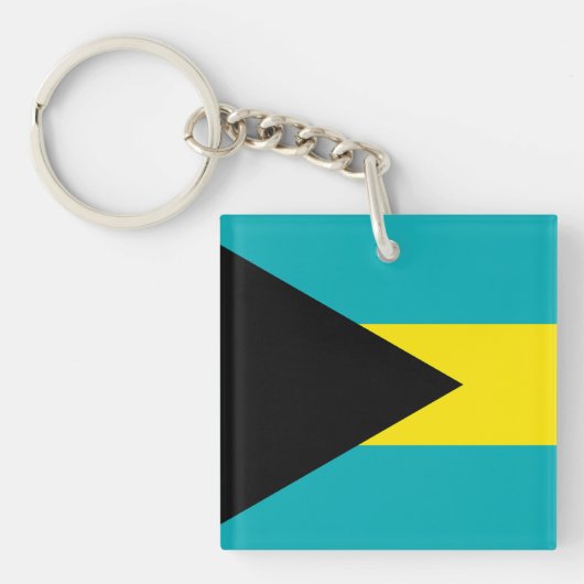 Porte-clés Drapeau des Bahamas (Devant)