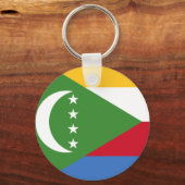 Porte-clés Drapeau des Comores KM (Recto)