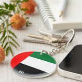 Porte-clés Drapeau des EAU charme patriotique (Devant Droit)